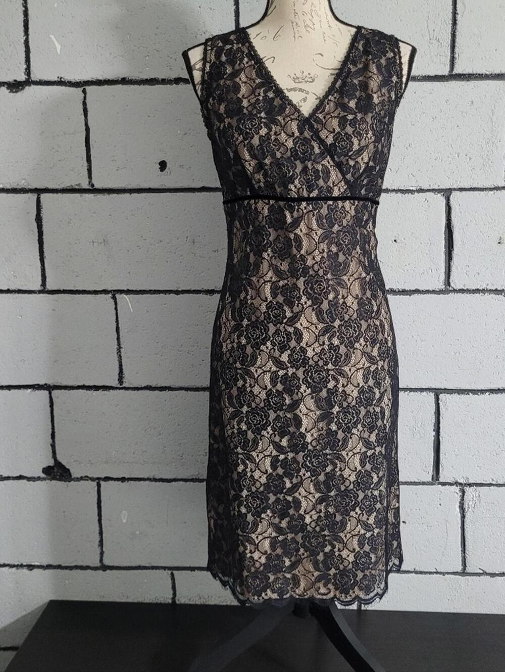 BUNDLE SALE!  LOFT Black Lace Sleeveless Dress Sz 6